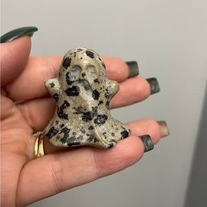 Dalmatian Jasper Crystal Ghost